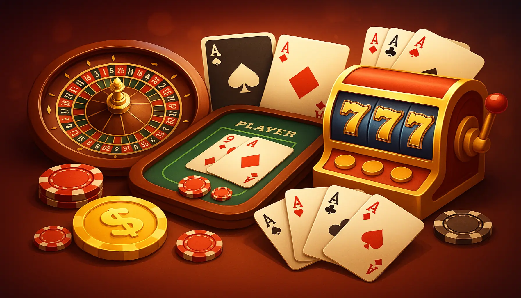 Jogos de cassino online DCD777